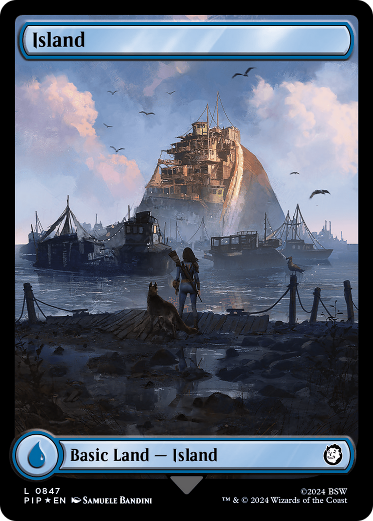 Island (0847) (Surge Foil) [Fallout] | Webway Games