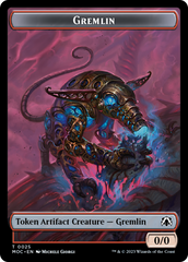 Treasure // Gremlin Double-Sided Token [March of the Machine Commander Tokens] | Webway Games