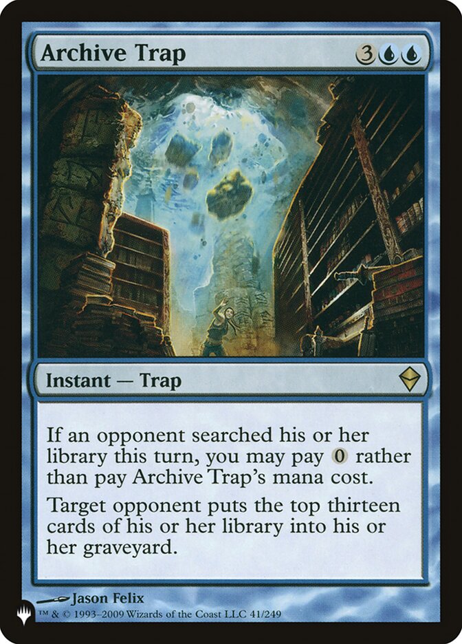 Archive Trap [The List] | Webway Games