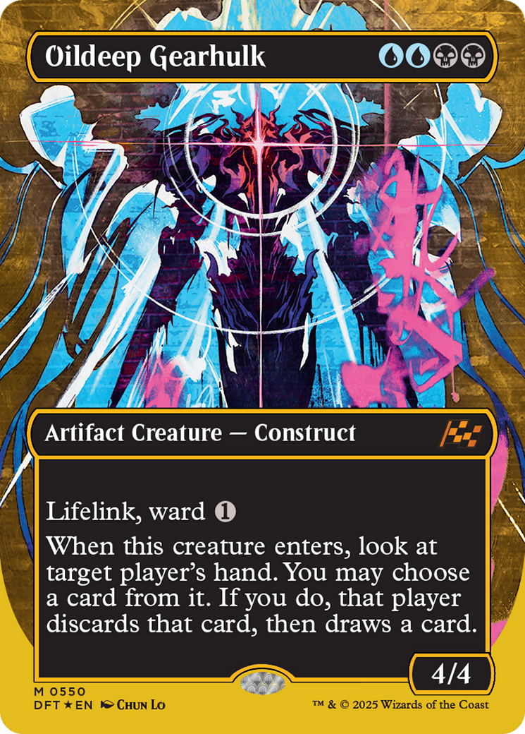 Oildeep Gearhulk (Borderless) (First-Place Foil) [Aetherdrift] | Webway Games