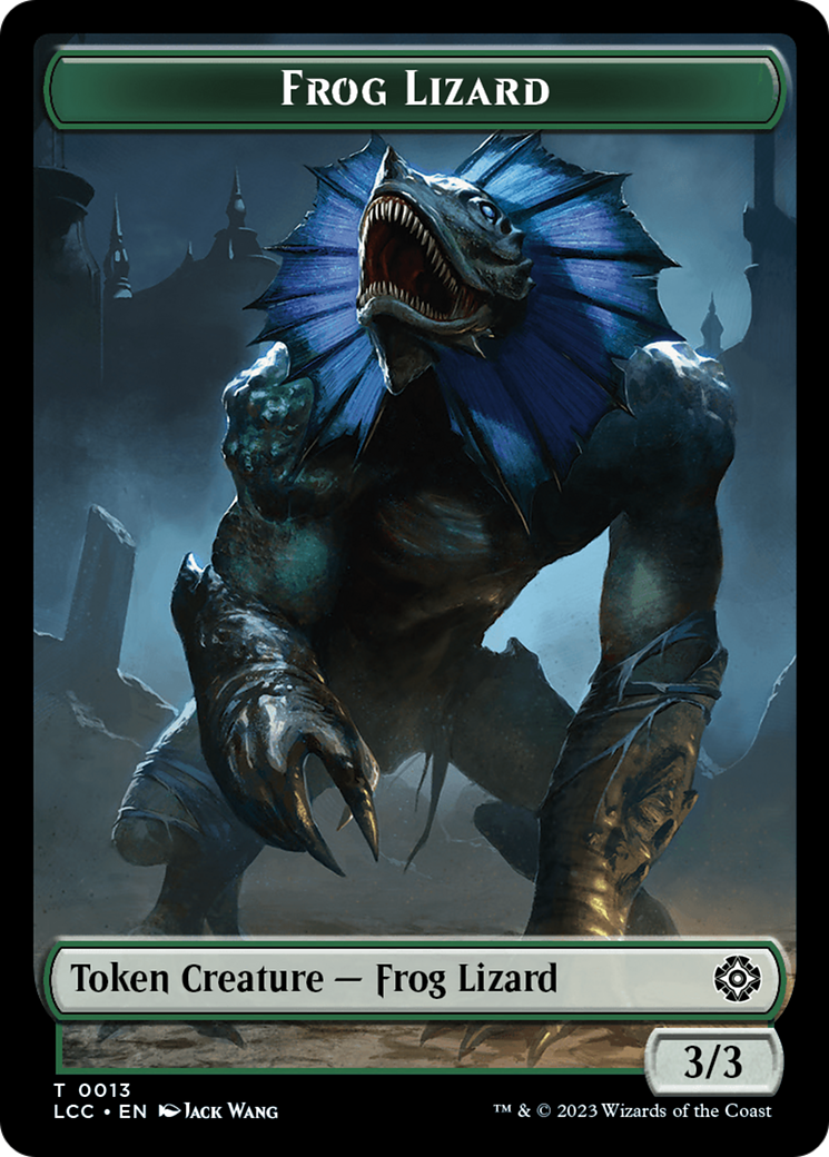 Frog Lizard // Merfolk (0003) Double-Sided Token [The Lost Caverns of Ixalan Commander Tokens] | Webway Games