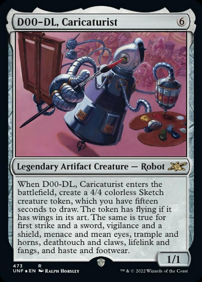D00-DL, Caricaturist (Galaxy Foil) [Unfinity] | Webway Games