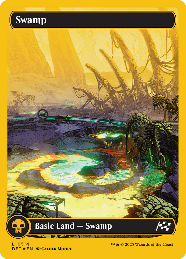 Swamp (0514) (First-Place Foil) [Aetherdrift] | Webway Games