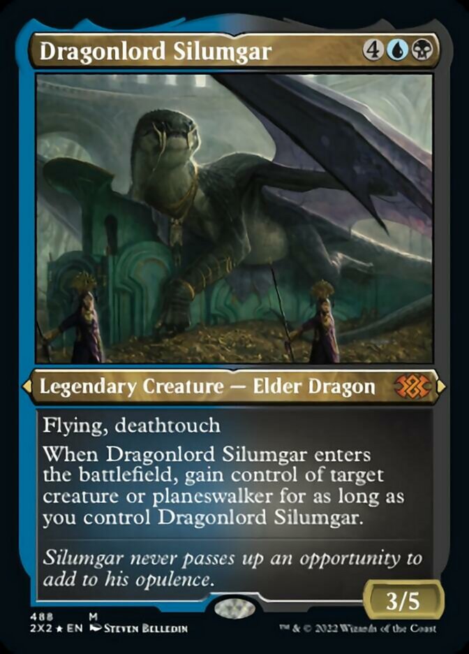 Dragonlord Silumgar (Foil Etched) [Double Masters 2022] | Webway Games