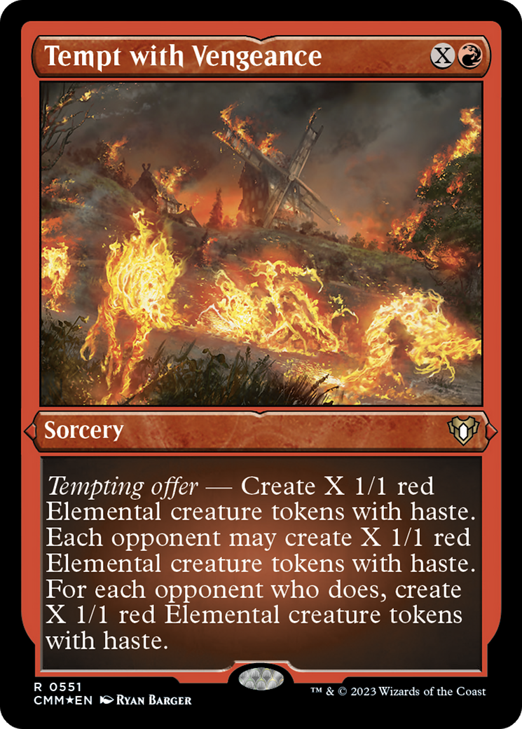 Tempt with Vengeance (Foil Etched) [Commander Masters] | Webway Games