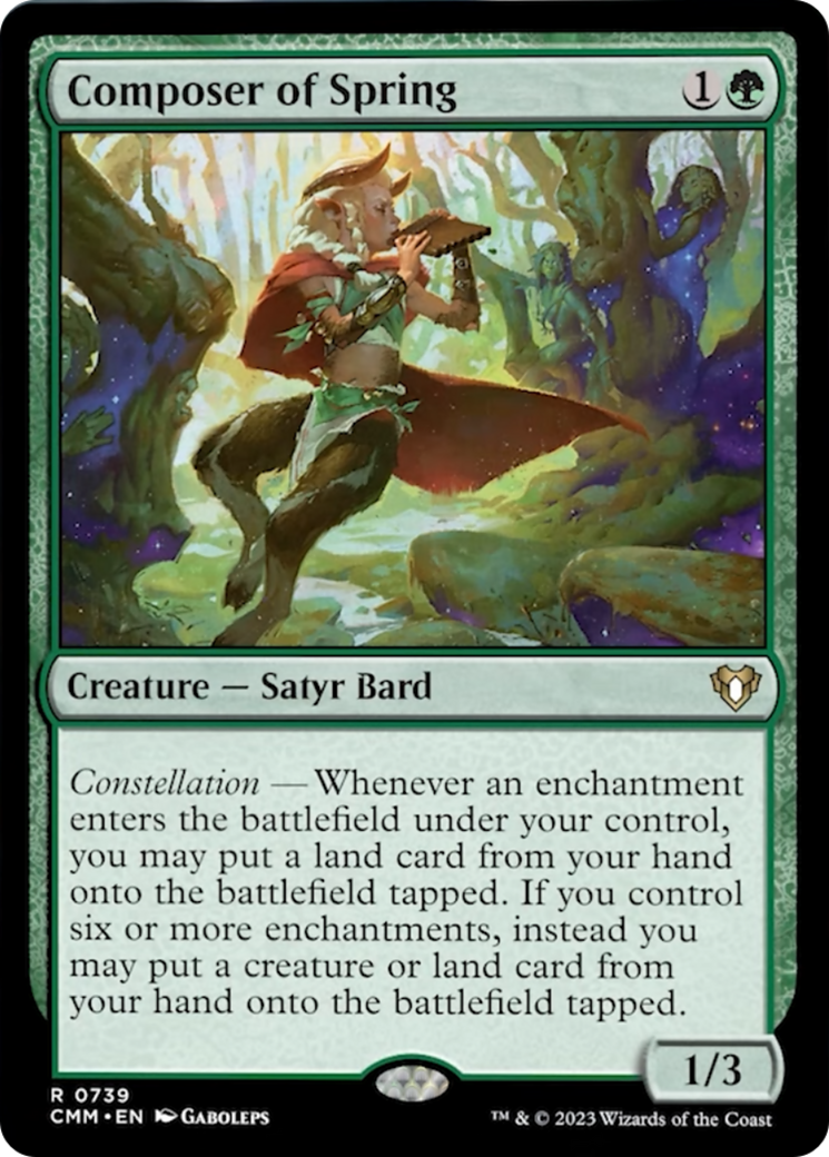 Composer of Spring [Commander Masters] | Webway Games