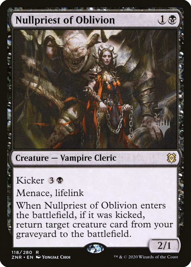Nullpriest of Oblivion (Promo Pack) [Zendikar Rising Promos] | Webway Games