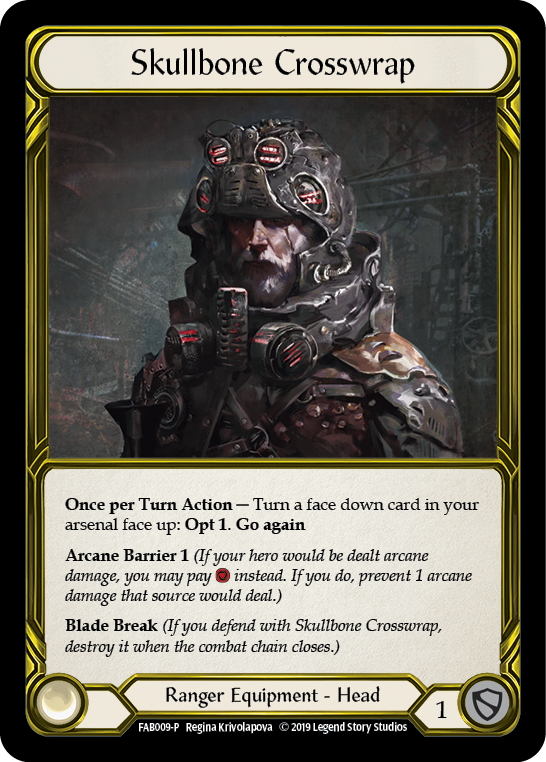 Skullbone Crosswrap [FAB009-P] (Promo)  1st Edition Cold Foil - Golden | Webway Games