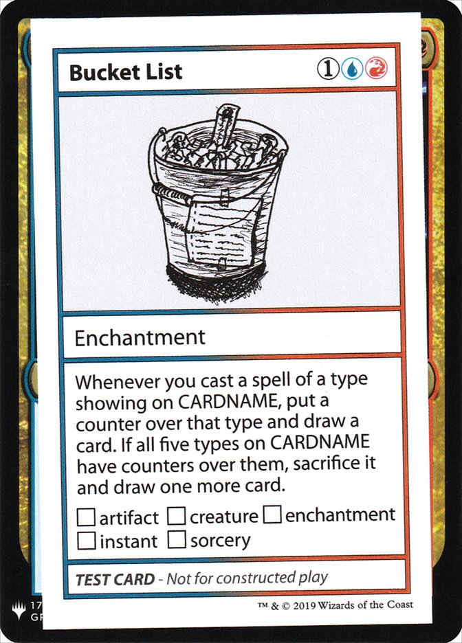 Bucket List [Mystery Booster Playtest Cards] | Webway Games