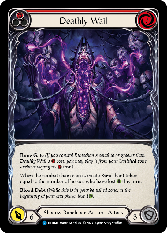 Deathly Wail (Red) [DTD146] (Dusk Till Dawn)  Rainbow Foil | Webway Games