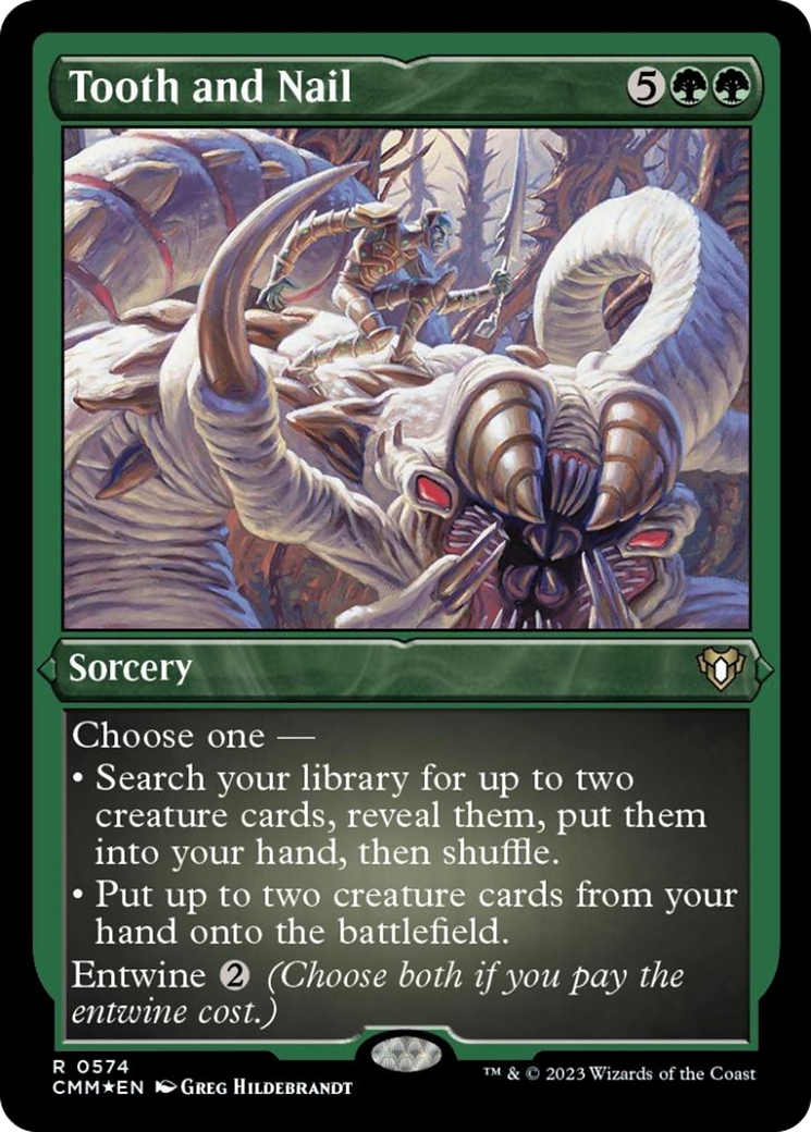 Tooth and Nail (Foil Etched) [Commander Masters] | Webway Games