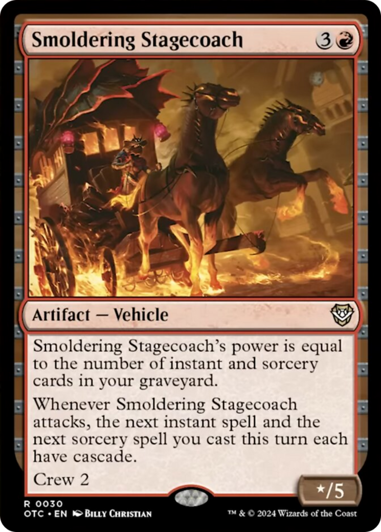 Smoldering Stagecoach [Outlaws of Thunder Junction Commander] | Webway Games