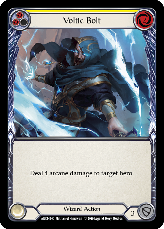 Voltic Bolt (Yellow) [ARC148-C] (Arcane Rising)  1st Edition Rainbow Foil | Webway Games