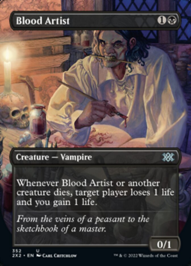 Blood Artist (Borderless Alternate Art) [Double Masters 2022] | Webway Games