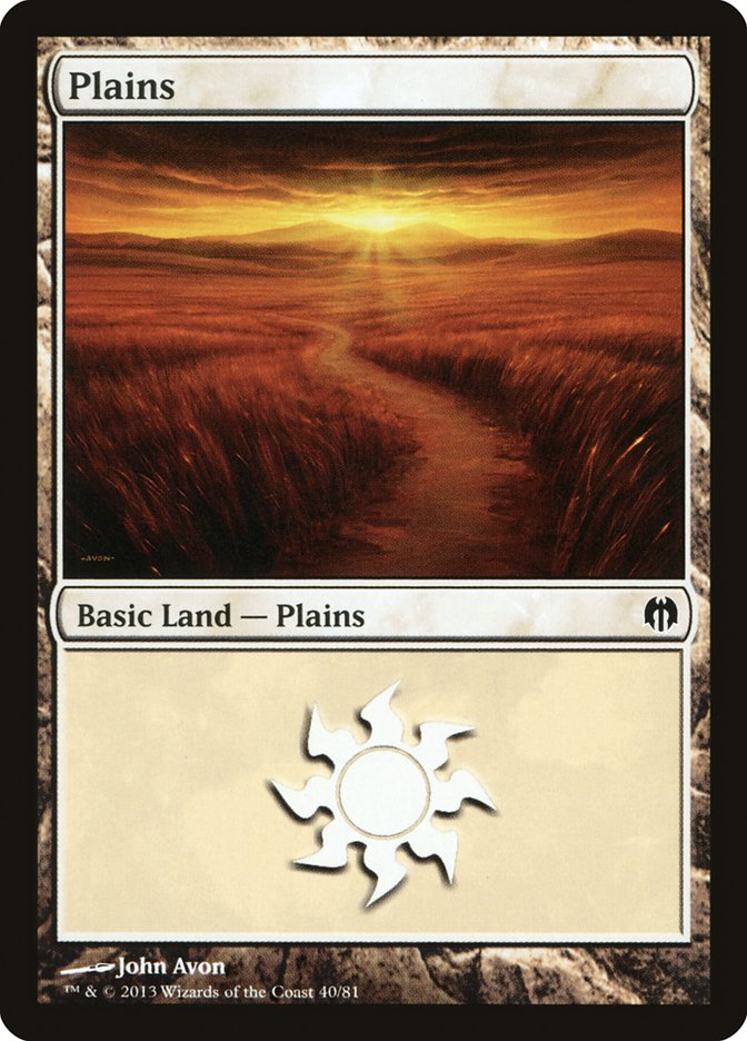 Plains (40) [Duel Decks: Heroes vs. Monsters] | Webway Games