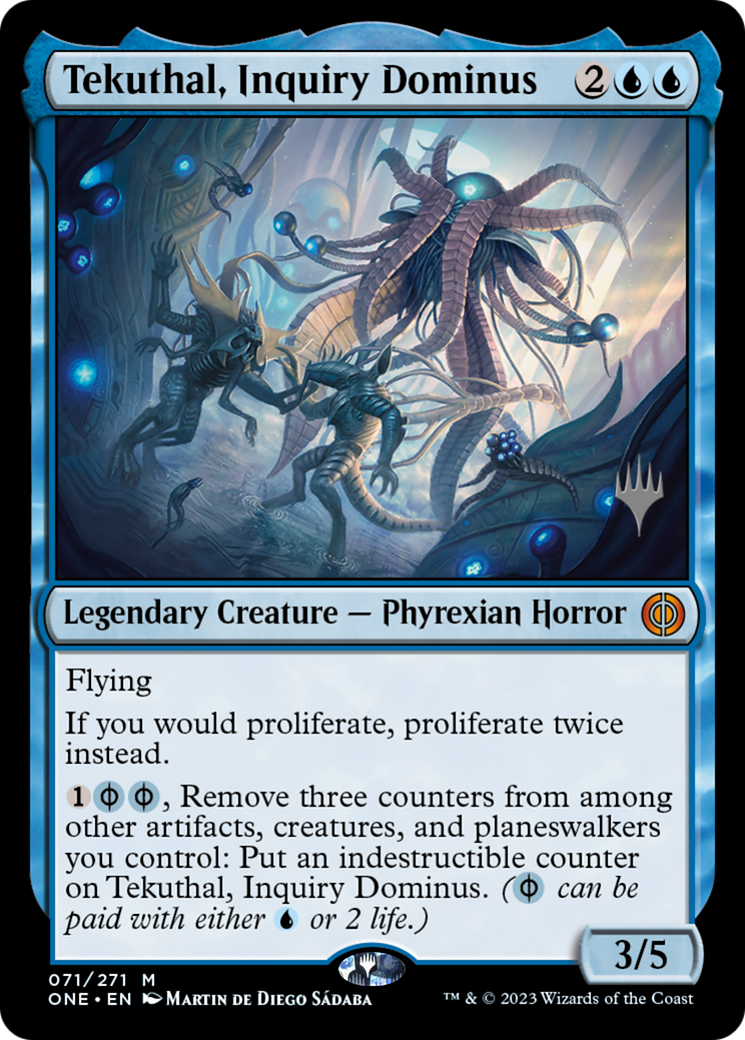 Tekuthal, Inquiry Dominus (Promo Pack) [Phyrexia: All Will Be One Promos] | Webway Games