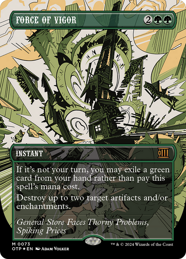 Force of Vigor (Textured Foil) [Outlaws of Thunder Junction: Breaking News] | Webway Games