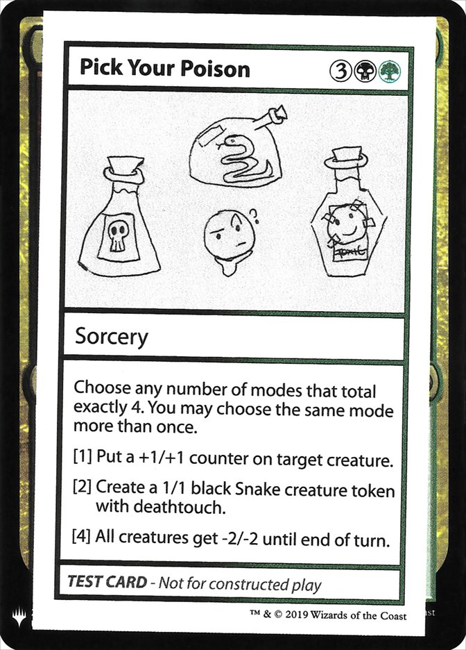 Pick Your Poison [Mystery Booster Playtest Cards] | Webway Games