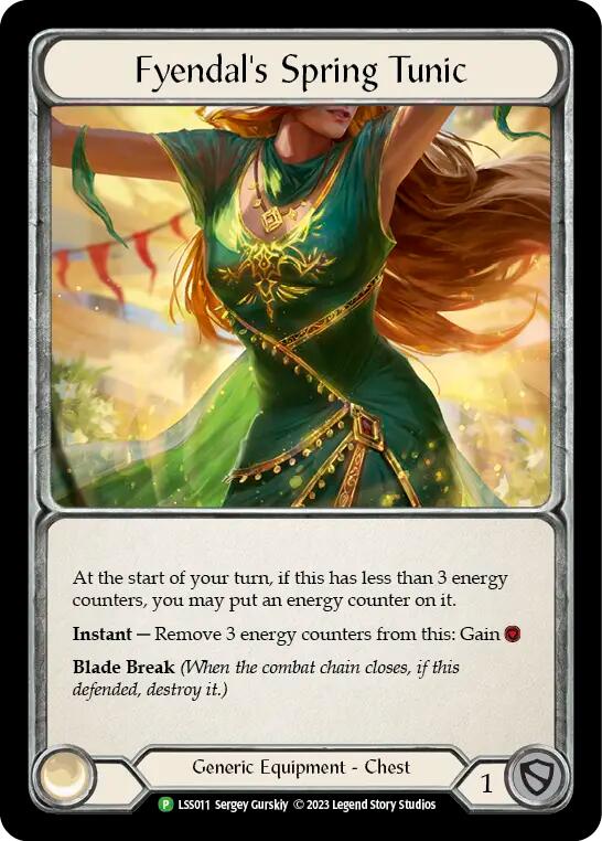 Fabric of Spring // Fyendal's Spring Tunic [LSS011] (Promo)  Cold Foil | Webway Games