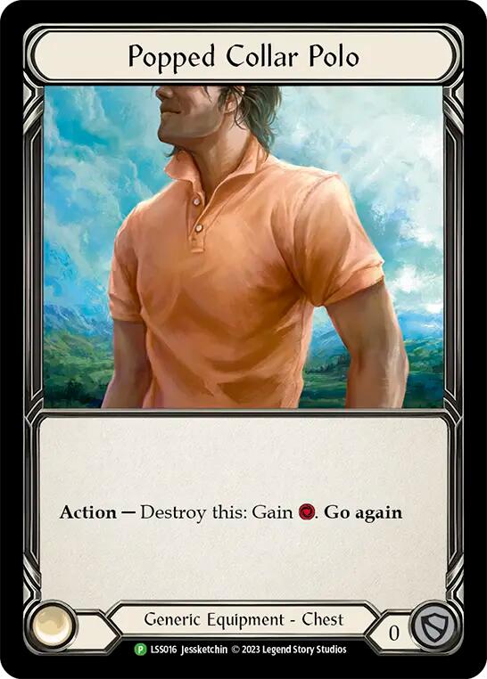 Popped Collar Polo [LSS016] (Promo)  Cold Foil | Webway Games
