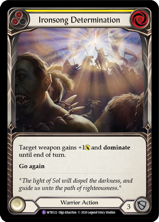 Ironsong Determination [U-WTR122] (Welcome to Rathe Unlimited)  Unlimited Rainbow Foil | Webway Games