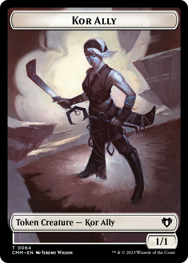 Wall // Kor Ally Double-Sided Token [Commander Masters Tokens] | Webway Games