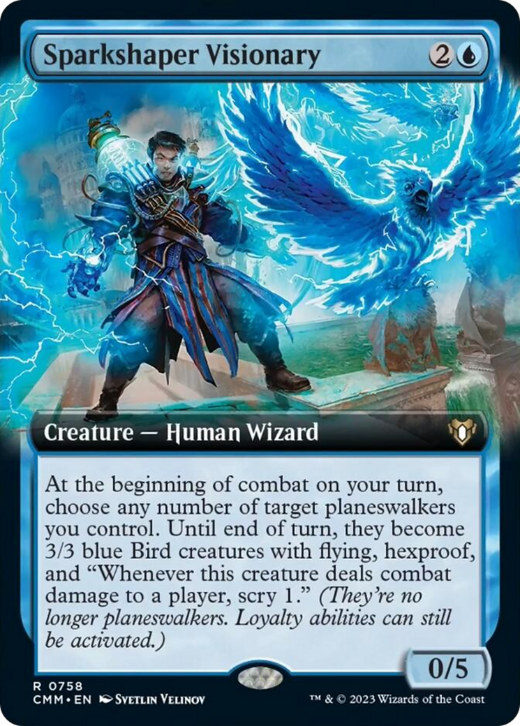 Sparkshaper Visionary (Extended Art) [Commander Masters] | Webway Games