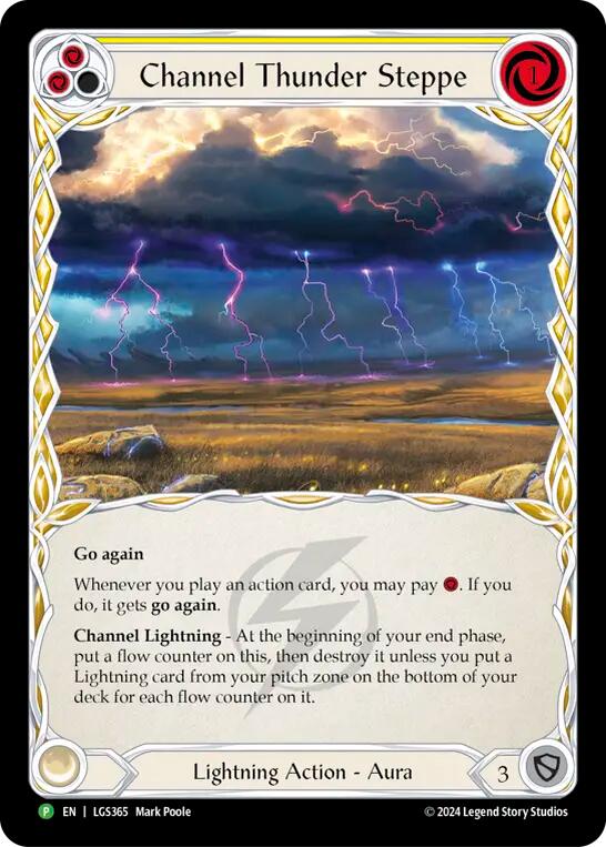 Channel Thunder Steppe (Cold Foil) [LGS365] (Promo)  Cold Foil | Webway Games