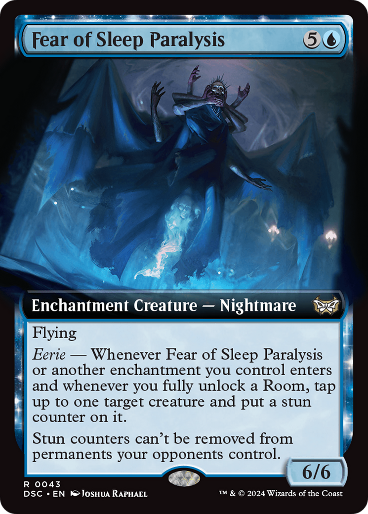 Fear of Sleep Paralysis (Extended Art) [Duskmourn: House of Horror Commander] | Webway Games