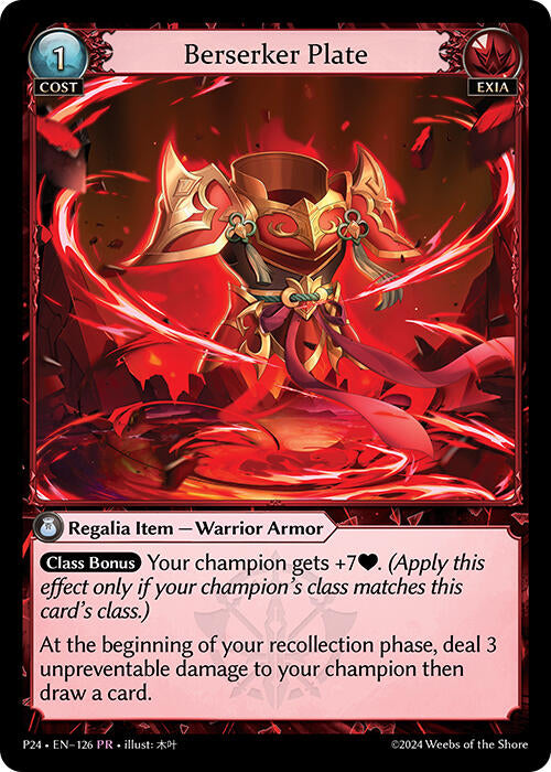 Berserker Plate (126) [Promotional Cards] | Webway Games
