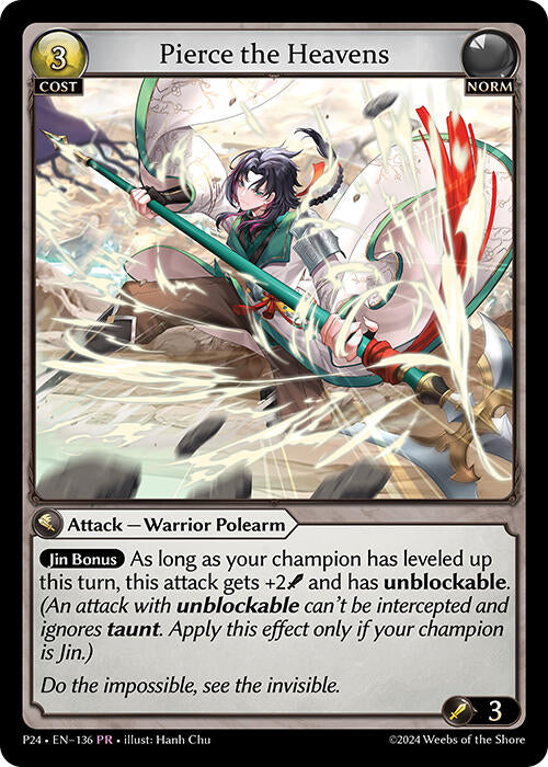 Pierce the Heavens (136) [Promotional Cards] | Webway Games