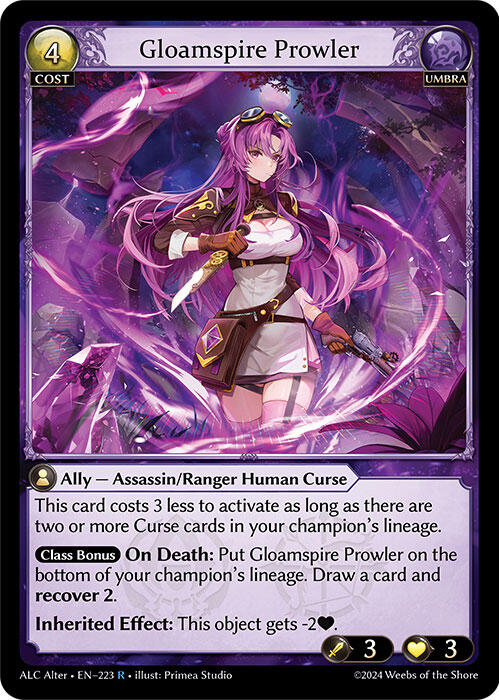 Gloamspire Prowler (223) [Alchemical Revolution Alter Edition] | Webway Games