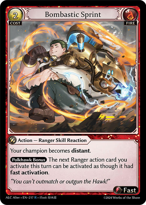 Bombastic Sprint (217) [Alchemical Revolution Alter Edition] | Webway Games