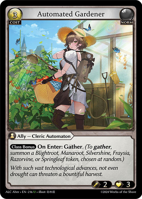 Automated Gardener (216) [Alchemical Revolution Alter Edition] | Webway Games