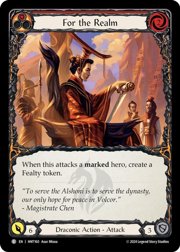 For the Realm [HNT160] (The Hunted)  Rainbow Foil | Webway Games