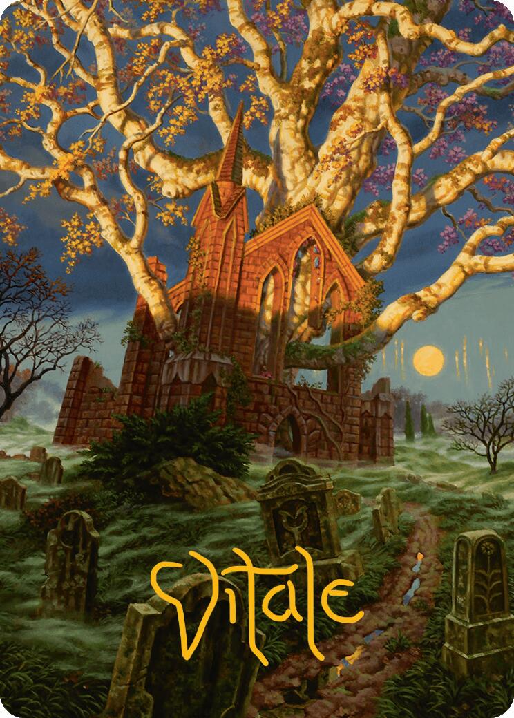 Abundant Growth Art Card (Gold-Stamped Signature) [Innistrad Remastered Art Series] | Webway Games