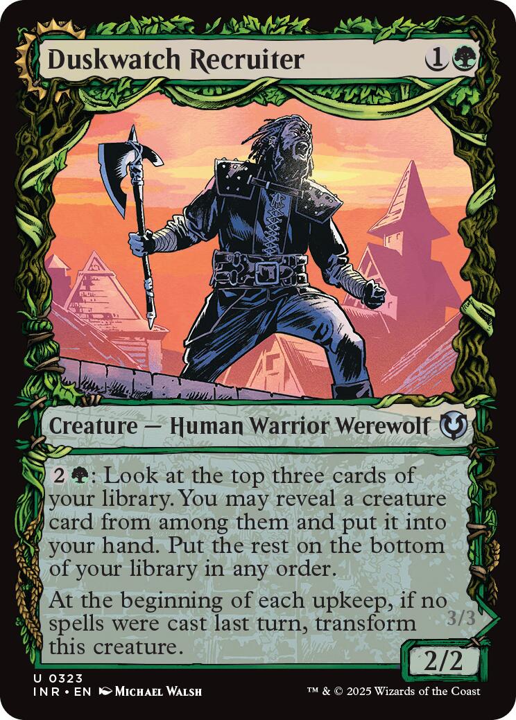 Duskwatch Recruiter // Krallenhorde Howler (Showcase) [Innistrad Remastered] | Webway Games
