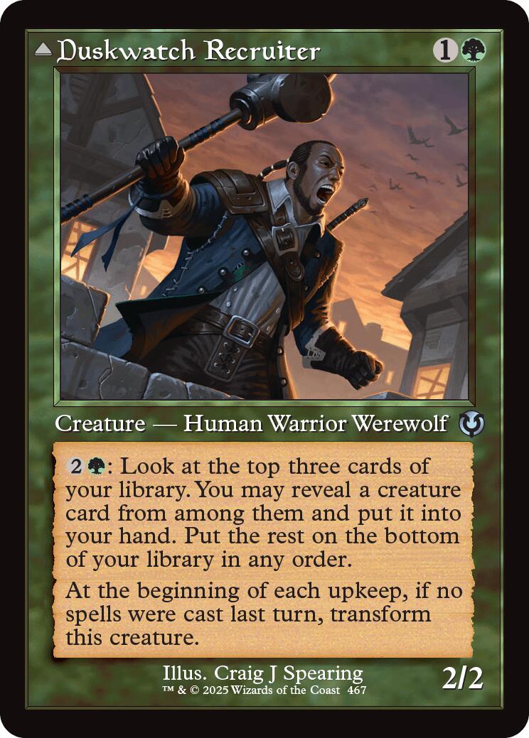 Duskwatch Recruiter // Krallenhorde Howler (Retro Frame) [Innistrad Remastered] | Webway Games