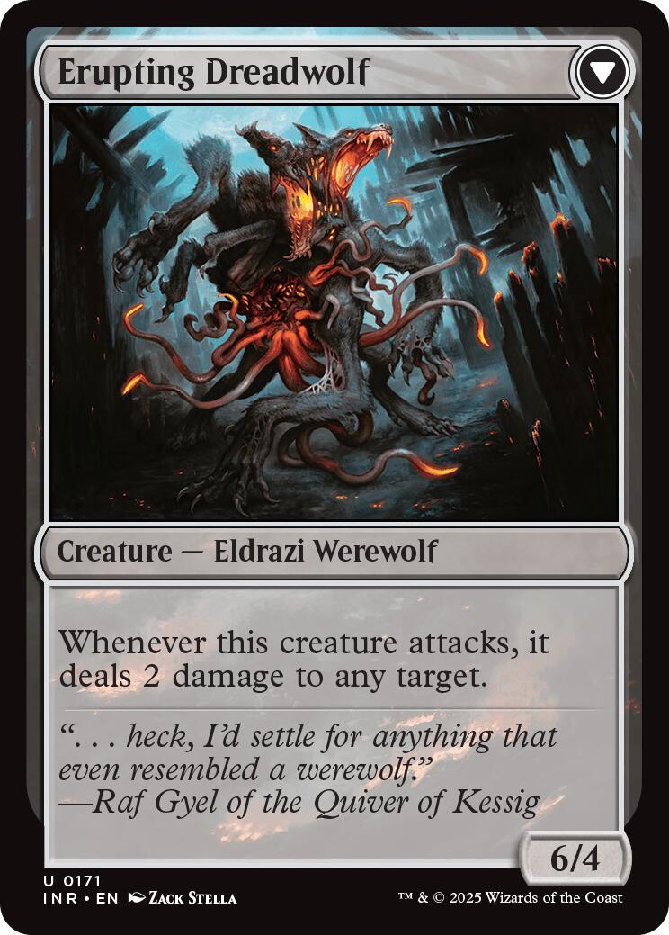 Smoldering Werewolf // Erupting Dreadwolf [Innistrad Remastered] | Webway Games