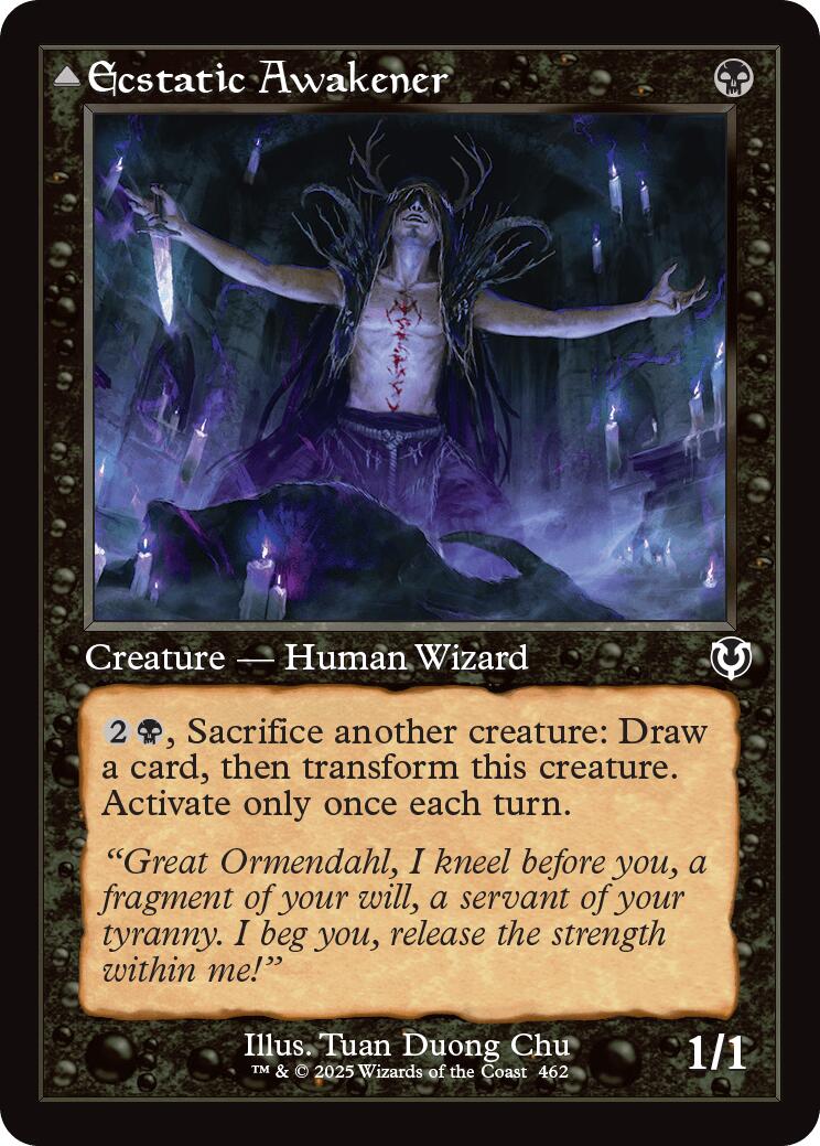 Ecstatic Awakener // Awoken Demon (Retro Frame) [Innistrad Remastered] | Webway Games