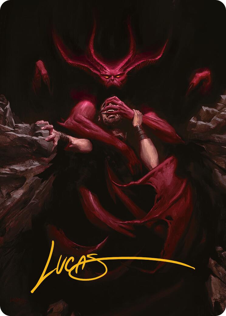 Infernal Grasp Art Card (Gold-Stamped Signature) [Innistrad Remastered Art Series] | Webway Games