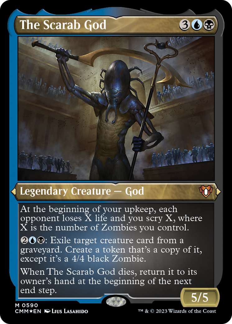 The Scarab God (Foil Etched) [Commander Masters] | Webway Games