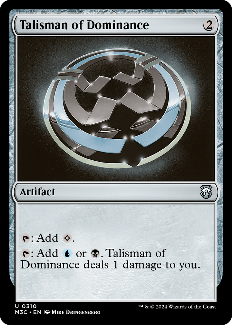 Talisman of Dominance (Ripple Foil) [Modern Horizons 3 Commander] | Webway Games
