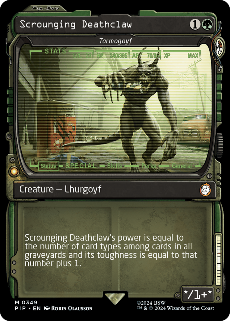 Scrounging Deathclaw - Tarmogoyf (Showcase) [Fallout] | Webway Games