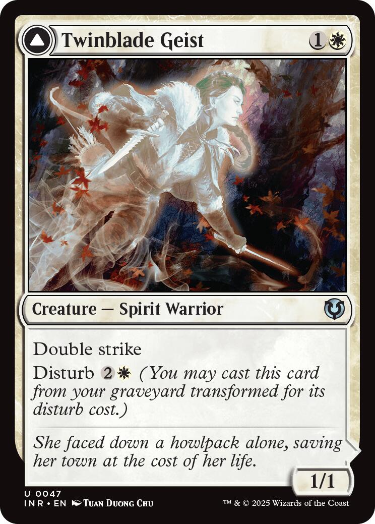 Twinblade Geist // Twinblade Invocation [Innistrad Remastered] | Webway Games