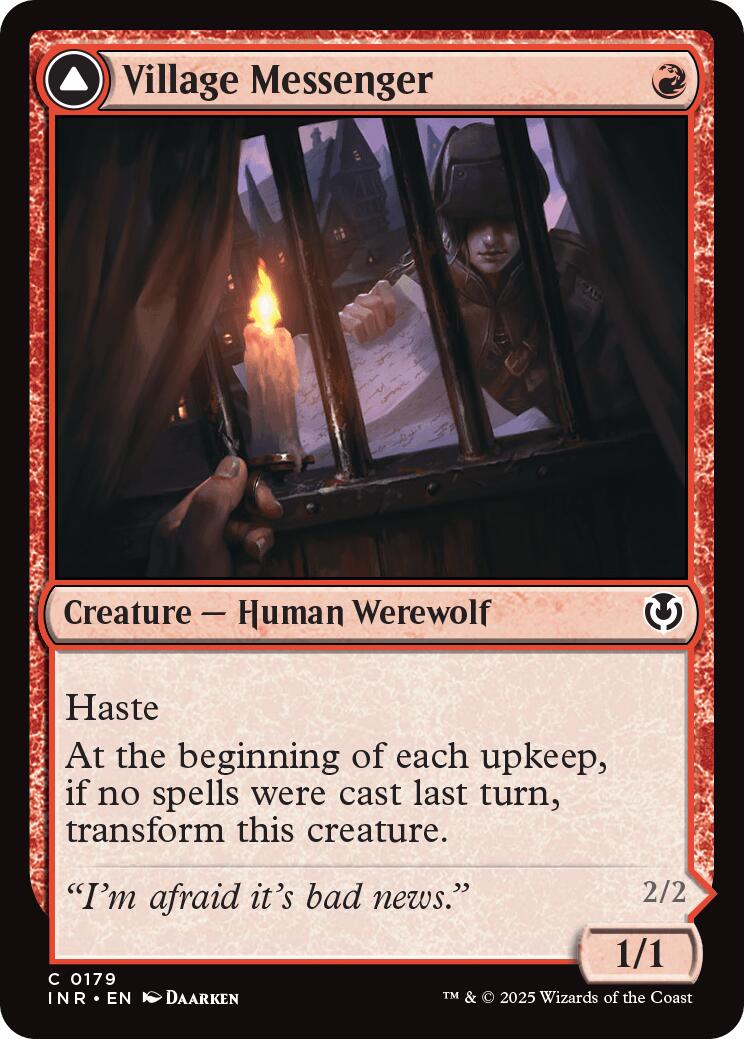 Village Messenger // Moonrise Intruder [Innistrad Remastered] | Webway Games