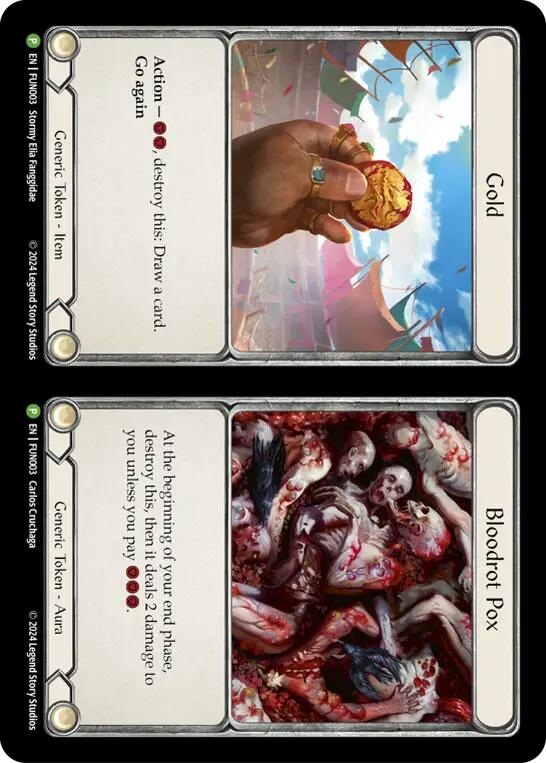 Cracker Bauble // Gold and Bloodrot Pox [LGS360-FUN003] (Promo) | Webway Games