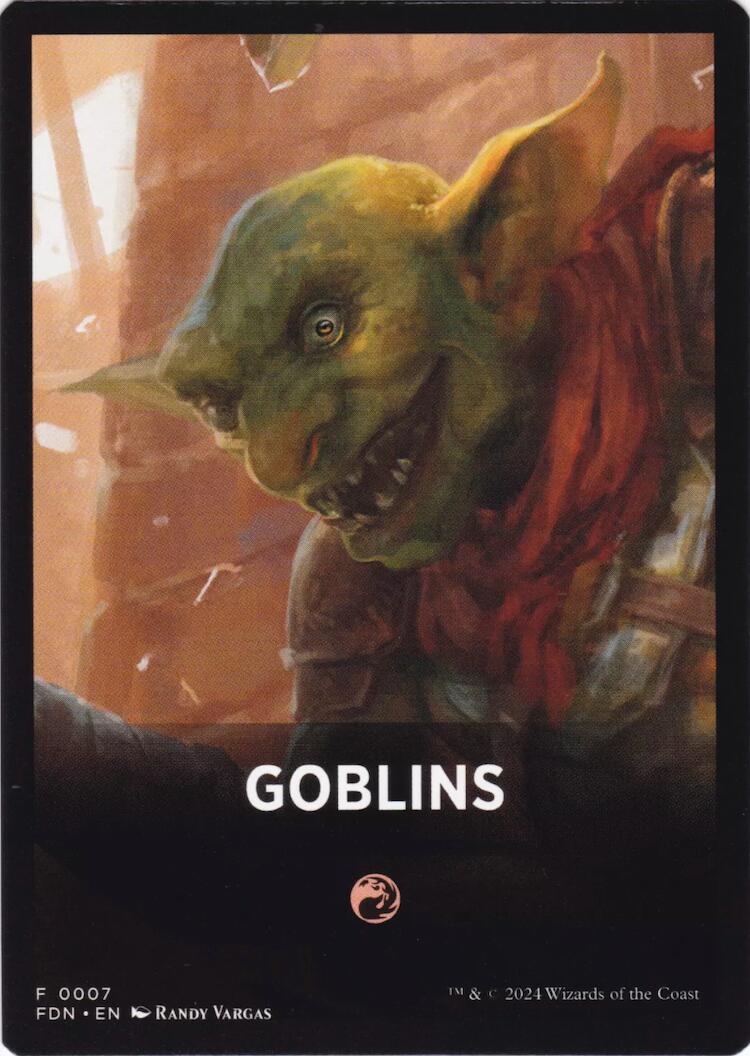 Goblins Theme Card [Foundations Tokens] | Webway Games