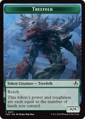 Treefolk // Emblem - Wrenn and Seven Double-Sided Token [Innistrad Remastered Tokens] | Webway Games