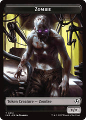 Zombie (0011) // Zombie (0012) Double-Sided Token [Innistrad Remastered Tokens] | Webway Games